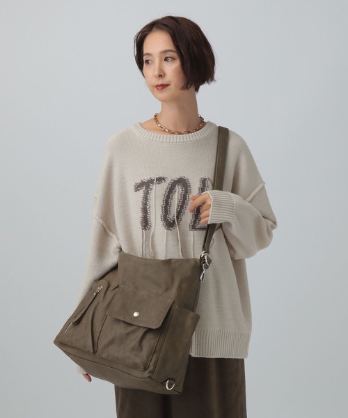 LEPSIM(レプシィム)の「3WAYリュックショルダー 595114(ショルダーバッグ・レディース・ブラック/ブラウン/グレイッシュベージュ/ブラック系その他/チャコールグレー・ONE SIZE)」の10枚目の写真