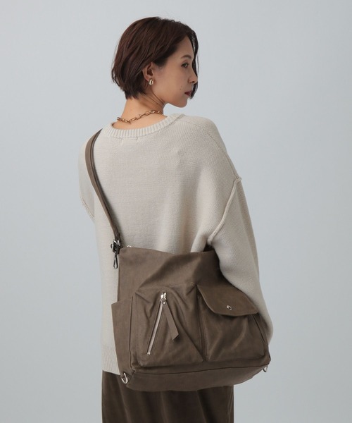 LEPSIM(レプシィム)の「3WAYリュックショルダー 595114(ショルダーバッグ・レディース・ブラック/ブラウン/グレイッシュベージュ/ブラック系その他/チャコールグレー・ONE SIZE)」の11枚目の写真