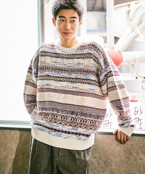 フェアアイルニットプルオーバー（ニット/セーター）｜niko and