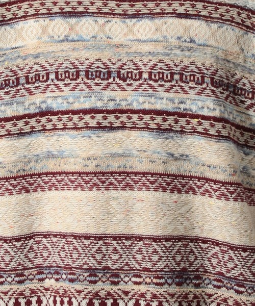 niko and...（ニコアンド）の「フェアアイルニットプルオーバー（ニット/セーター・メンズ・ブルー/チャコール/アイボリー/ブラック・MEDIUM/LARGE）」の17枚目の写真