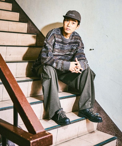 niko and...（ニコアンド）の「フェアアイルニットプルオーバー（ニット/セーター・メンズ・ブルー/チャコール/アイボリー/ブラック・MEDIUM/LARGE）」の22枚目の写真