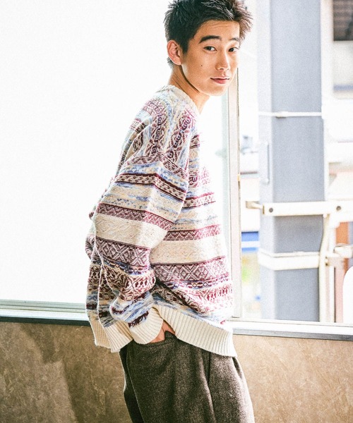 フェアアイルニットプルオーバー（ニット/セーター）｜niko and