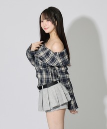 Off-the-shoulder Ruffle Cardigan / オフショルダーフリルカーディガン