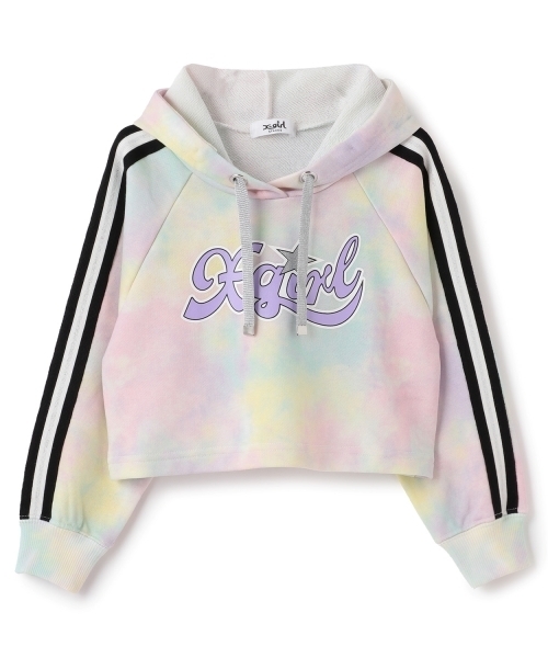 X-girl Stages（エックスガールステージス）の「肩ラインロゴプリントパーカー（パーカー・キッズ・ブラック/ピンク/カラフル・140cm/90cm/100cm/130cm/120cm/110cm）」の19枚目の写真