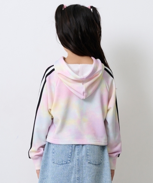 X-girl Stages（エックスガールステージス）の「肩ラインロゴプリントパーカー（パーカー・キッズ・ブラック/ピンク/カラフル・140cm/90cm/100cm/130cm/120cm/110cm）」の11枚目の写真