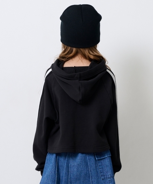 X-girl Stages（エックスガールステージス）の「肩ラインロゴプリントパーカー（パーカー・キッズ・ブラック/ピンク/カラフル・140cm/90cm/100cm/130cm/120cm/110cm）」の14枚目の写真