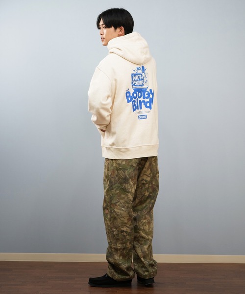 CHUMS(チャムス)の「CHUMS/チャムス パーカー/プルオーバーバックプリント CH00-1528(パーカー・メンズ・ネイビー/マルチ/ヘザーグレー/ナチュラル・L/2XL/M/XL)」の19枚目の写真