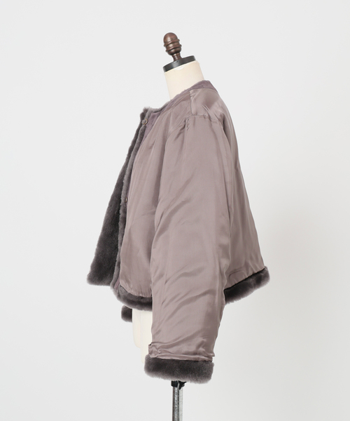 IENA（イエナ）の「ムートン ショートコート（ムートンコート・レディース・グレー・FREE）」の20枚目の写真