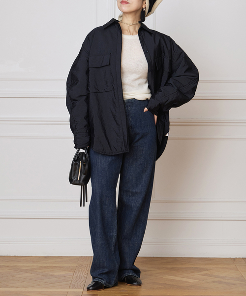 christian wijnants(クリスチャンワイナンツ)の「CHRISTIAN WIJNANTS/クリスチャンワイナンツ PADDED NYLON SHIRT(その他アウター・レディース・カーキ/ネイビー・FREE)」の13枚目の写真