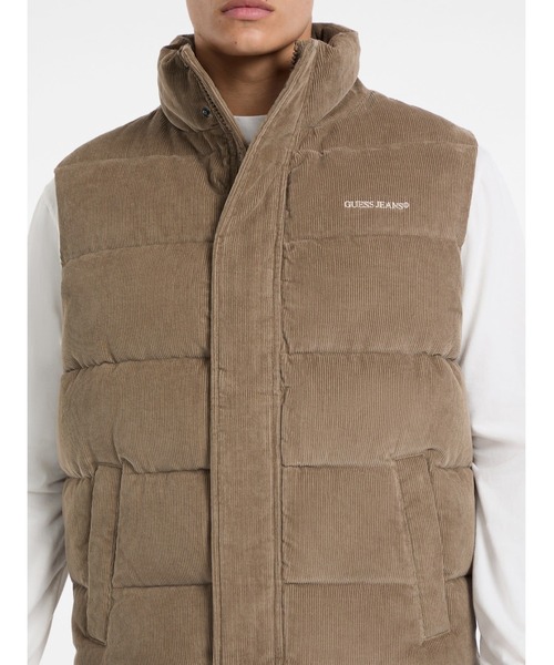 GUESS JEANS（ゲスジーンズ）の「GUESS JEANS Regular Vest  中綿 ベスト（その他アウター・メンズ・ライトブラウン・MEDIUM/SMALL/LARGE/X-LARGE）」の12枚目の写真