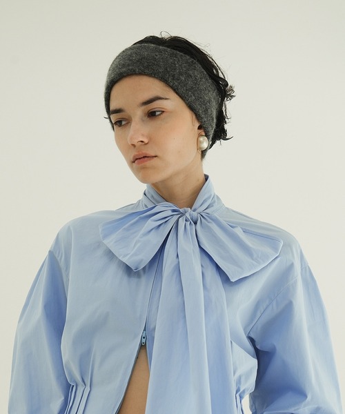 CLANE(クラネ)の「WOOL HAIR BAND(ヘアバンド・レディース・ホワイト/ベージュ/グレー・F)」の4枚目の写真
