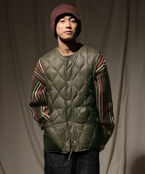 セール】【TAION(タイオン)】別注MILITARY LIGHT SHELL DOWN VEST