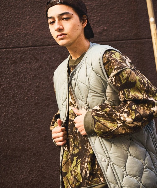 セール】【TAION(タイオン)】別注MILITARY LIGHT SHELL DOWN VEST