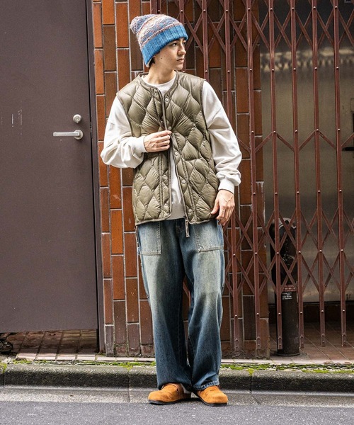 TAION(タイオン)の「【TAION(タイオン)】別注MILITARY LIGHT SHELL DOWN VEST(その他アウター・メンズ・グリーン/ブラック/オリーブ・LARGE/MEDIUM)」の12枚目の写真