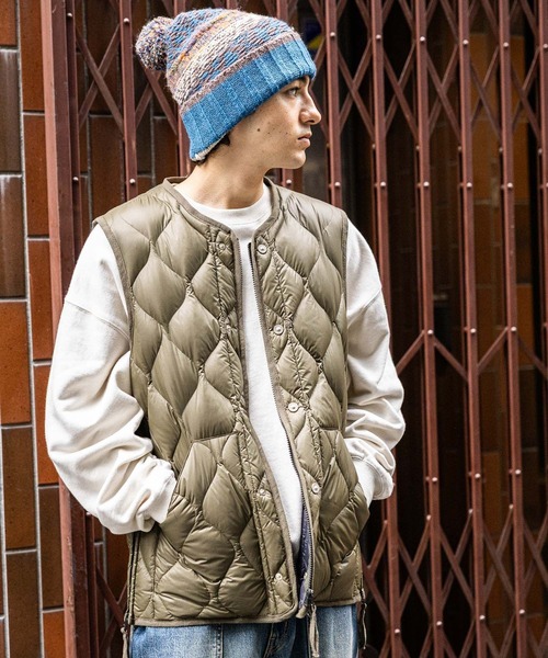 TAION(タイオン)の「【TAION(タイオン)】別注MILITARY LIGHT SHELL DOWN VEST(その他アウター・メンズ・グリーン/ブラック/オリーブ・LARGE/MEDIUM)」の16枚目の写真