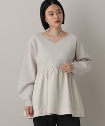 A part by | ペプラムニットプルオーバー(ニット/セーター)