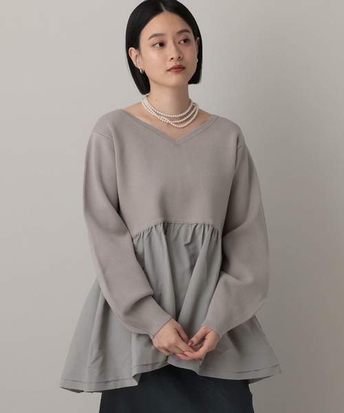 セール】ペプラムニットプルオーバー（ニット/セーター）｜A part by