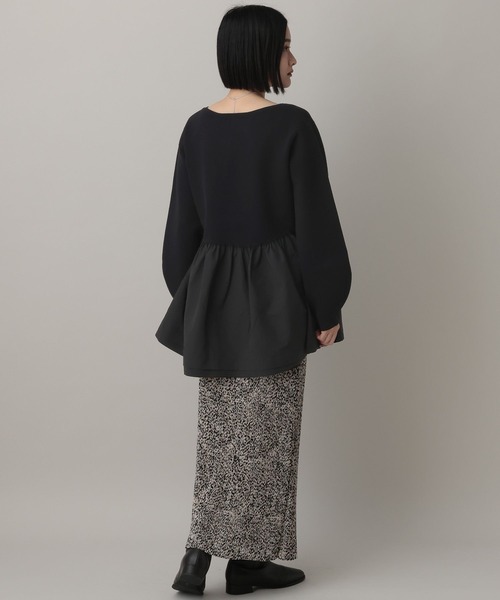 A part by（アパートバイ）の「ペプラムニットプルオーバー（ニット/セーター・レディース・ブラック/ホワイト系その他5/グレー系その他2・FREE）」の13枚目の写真