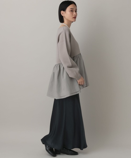 A part by（アパートバイ）の「ペプラムニットプルオーバー（ニット/セーター・レディース・ブラック/ホワイト系その他5/グレー系その他2・FREE）」の19枚目の写真