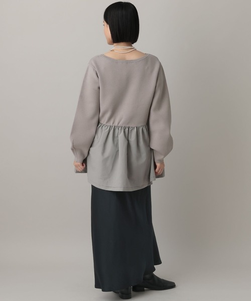 A part by（アパートバイ）の「ペプラムニットプルオーバー（ニット/セーター・レディース・ブラック/ホワイト系その他5/グレー系その他2・FREE）」の20枚目の写真