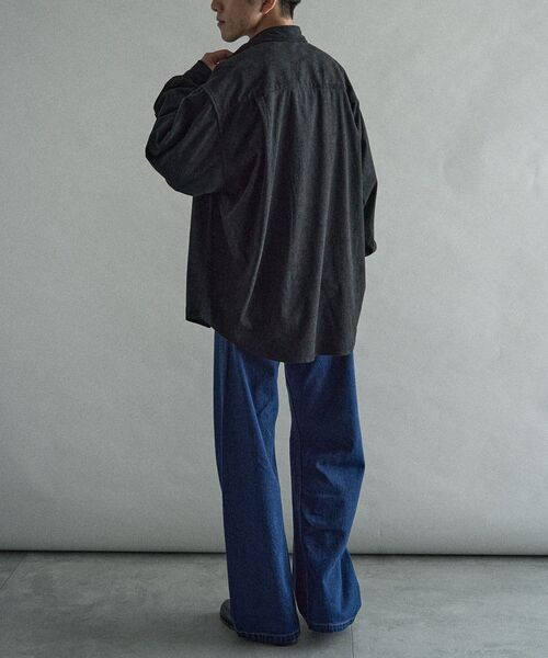 CRAFT STANDARD BOUTIQUE(クラフトスタンダードブティック)の「カーブフレアデニムパンツ(デニムパンツ・メンズ・インディゴブルー/ライトインディゴブルー/グレー・S/M/L)」の8枚目の写真