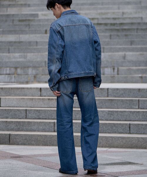 CRAFT STANDARD BOUTIQUE(クラフトスタンダードブティック)の「カーブフレアデニムパンツ(デニムパンツ・メンズ・インディゴブルー/ライトインディゴブルー/グレー・S/M/L)」の15枚目の写真