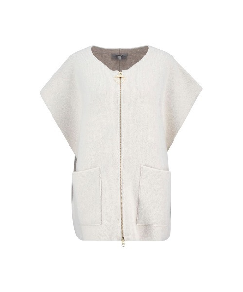 Barbour（バブアー）の「Marthaジップアップ ニットベスト（レディース）（ニット/セーター・レディース・ベージュ/ホワイト・MEDIUM/SMALL）」の14枚目の写真