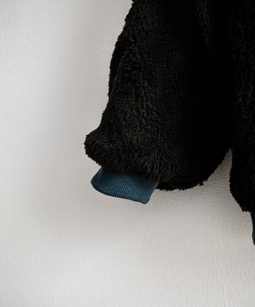 KRIFF MAYER(クリフメイヤー)の「KRIFF MAYER クリフメイヤー 2WAY リバーシブルひっくりスタンドネックボアジャケット/ロゴ刺繍入りボアブルゾン 2514404(ブルゾン・メンズ・ブラック/その他/マルチ/オリーブ/ベージュ/その他1・M/L/XL)」の21枚目の写真