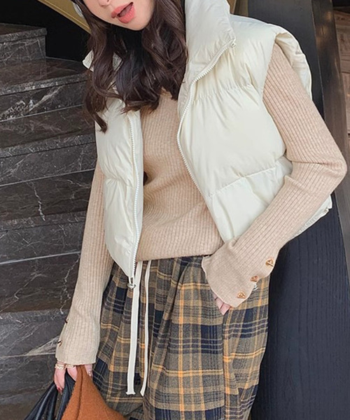DAY CLOSET(デイ クローゼット)の「レディース 長袖ハイネックマンテルリブニットトップス(ニット/セーター・レディース・ピンク系その他/ホワイト/アイボリー/ブラック・FREE)」の20枚目の写真