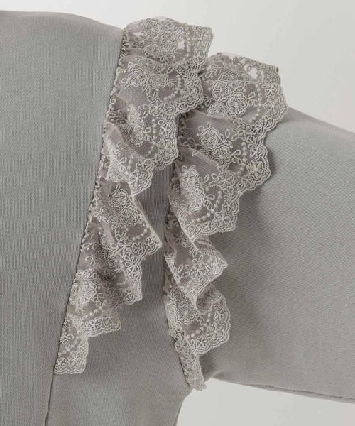 RAGEBLUE（レイジブルー）の「ヴィンテージライク/レースデザインスウェット（スウェット・レディース・ブラック/ライトグレー・FREE）」の19枚目の写真