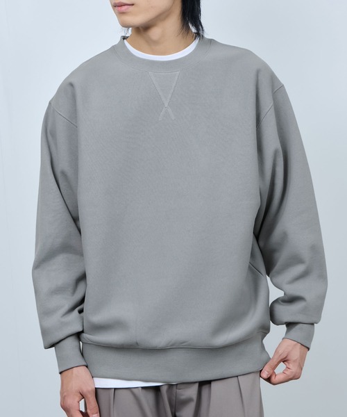 NAVY(ネイビー)の「NAVY ヘビーウェイト ガゼットスウェットプルオーバー(スウェット・メンズ・ベージュ/チャコールグレー/杢グレー/ライトブルー・M/XL/L)」の5枚目の写真