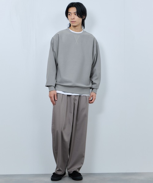 NAVY(ネイビー)の「NAVY ヘビーウェイト ガゼットスウェットプルオーバー(スウェット・メンズ・ベージュ/チャコールグレー/杢グレー/ライトブルー・M/XL/L)」の9枚目の写真