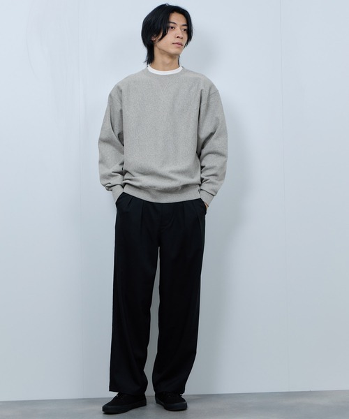 NAVY(ネイビー)の「NAVY ヘビーウェイト ガゼットスウェットプルオーバー(スウェット・メンズ・ベージュ/チャコールグレー/杢グレー/ライトブルー・M/XL/L)」の11枚目の写真
