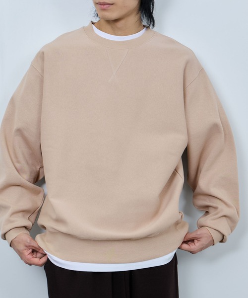NAVY(ネイビー)の「NAVY ヘビーウェイト ガゼットスウェットプルオーバー(スウェット・メンズ・ベージュ/チャコールグレー/杢グレー/ライトブルー・M/XL/L)」の15枚目の写真