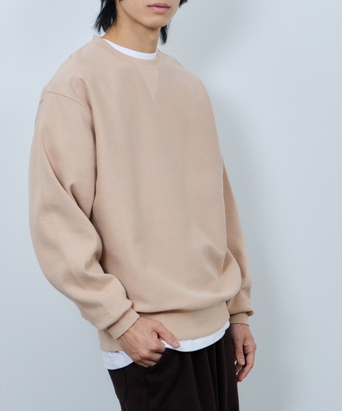 NAVY(ネイビー)の「NAVY ヘビーウェイト ガゼットスウェットプルオーバー(スウェット・メンズ・ベージュ/チャコールグレー/杢グレー/ライトブルー・M/XL/L)」の16枚目の写真