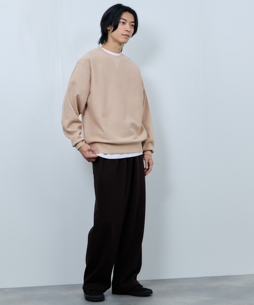 NAVY(ネイビー)の「NAVY ヘビーウェイト ガゼットスウェットプルオーバー(スウェット・メンズ・ベージュ/チャコールグレー/杢グレー/ライトブルー・M/XL/L)」の17枚目の写真