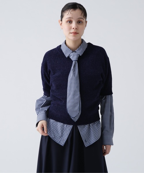 セール】【NAVYNAVY】【瞬間コーデ】洗えるシャギーニットアンサンブル