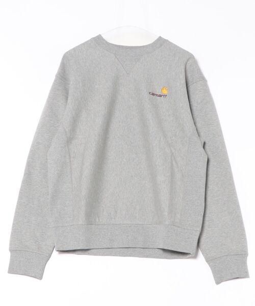 Carhartt（カーハート）の「Carhartt WIP/カーハートダブリューアイピー AMERICAN SCRIPT SWEAT スウェット/トレーナー I025475（スウェット・メンズ・ダークグリーン/グレー/ダークパープル/ブラック・S/M/L/XL）」の17枚目の写真