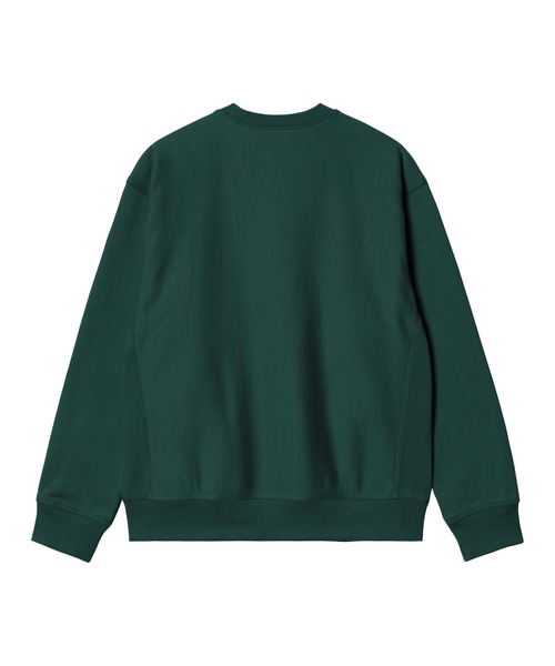 Carhartt（カーハート）の「Carhartt WIP/カーハートダブリューアイピー AMERICAN SCRIPT SWEAT スウェット/トレーナー I025475（スウェット・メンズ・ダークグリーン/グレー/ダークパープル/ブラック・S/M/L/XL）」の12枚目の写真