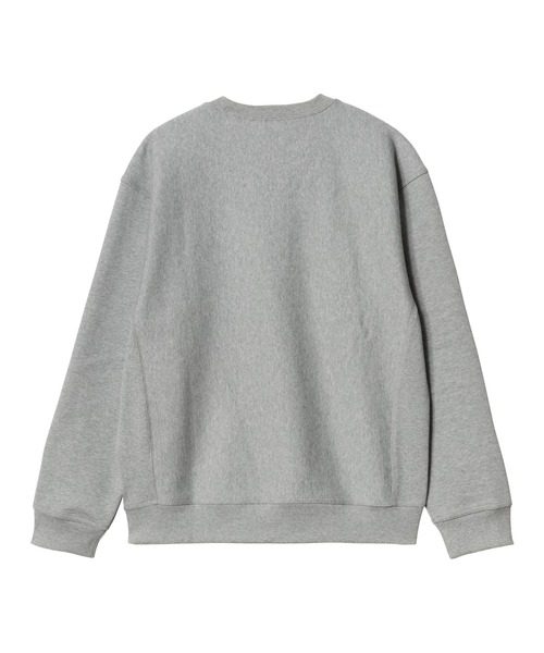 Carhartt（カーハート）の「Carhartt WIP/カーハートダブリューアイピー AMERICAN SCRIPT SWEAT スウェット/トレーナー I025475（スウェット・メンズ・ダークグリーン/グレー/ダークパープル/ブラック・S/M/L/XL）」の8枚目の写真