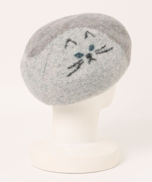 go slow caravan（ゴースローキャラバン）の「tuduri/ツヅリ　ずんぐりねこベレー（ハンチング/ベレー帽・レディース・アイボリー・FREE）」の2枚目の写真