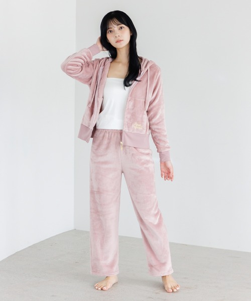 Dita（ディータ）の「刺繍入りソフトマイクロパーカー×パンツセット（ルームウェア/パジャマ・レディース・ピンク/アイボリー/ブラック/ピンク系その他・FREE）」の21枚目の写真