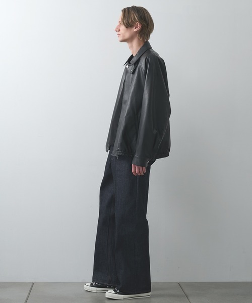 STUDIOUS（ステュディオス）の「【STUDIOUS】MODERN LEATHER BLOUSON（ブルゾン・メンズ・ブラック・1/2/3）」の15枚目の写真