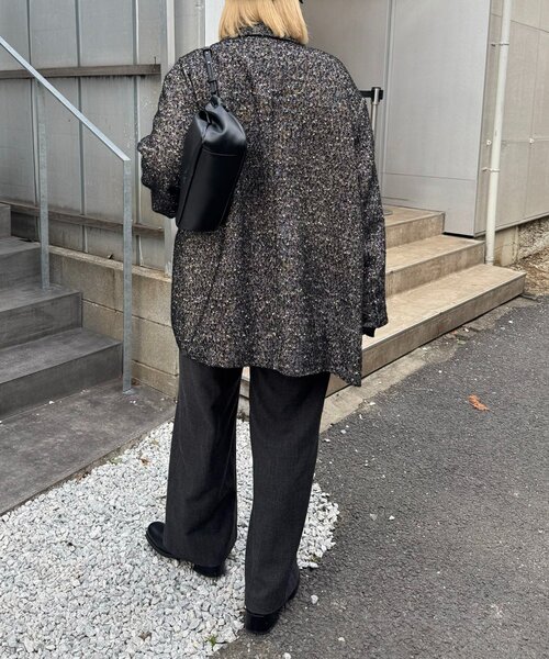 CAPRICIEUX LE'MAGE(カプリシューレマージュ)の「ツイードテーラーハーフコート(その他アウター・レディース・ベージュ/ブラック・38/36)」の16枚目の写真