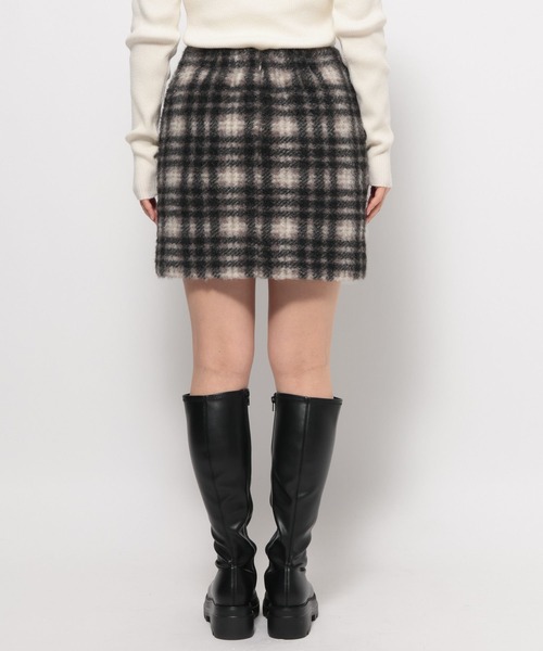 LOWRYS FARM（ローリーズファーム）の「フェザーミニスカート　589591（スカート・レディース・ブラウン/グレー・MEDIUM/LARGE）」の5枚目の写真