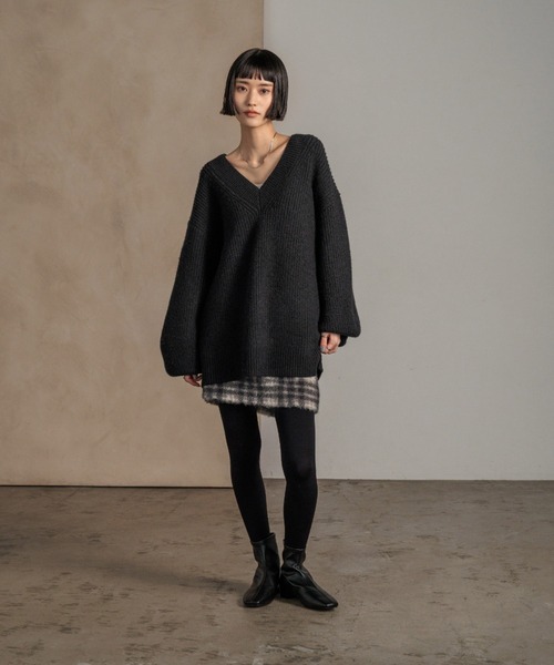 LOWRYS FARM（ローリーズファーム）の「フェザーミニスカート　589591（スカート・レディース・ブラウン/グレー・MEDIUM/LARGE）」の22枚目の写真