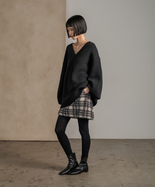 LOWRYS FARM（ローリーズファーム）の「フェザーミニスカート　589591（スカート・レディース・ブラウン/グレー・MEDIUM/LARGE）」の21枚目の写真