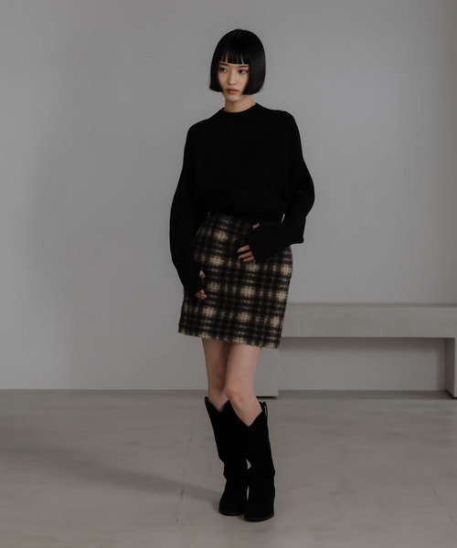 Moe様 ミニスカート S黒 プリーツミニスカート ハイウエスト韓国[品番：II000007588