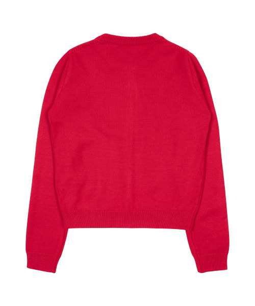 THECOLDESTMOMENT(ザコールデストモーメント)の「TCM mini logo knit cardigan (red)(カーディガン/ボレロ・レディース・その他・SMALL/MEDIUM)」の3枚目の写真