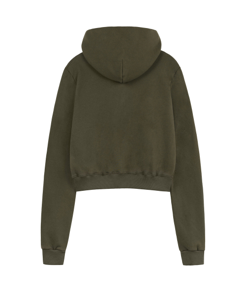 ROCKCAKE(ロックケーキ)の「Logo Patch Full Zip Hoodie - Khaki(パーカー・レディース・その他・SMALL)」の3枚目の写真